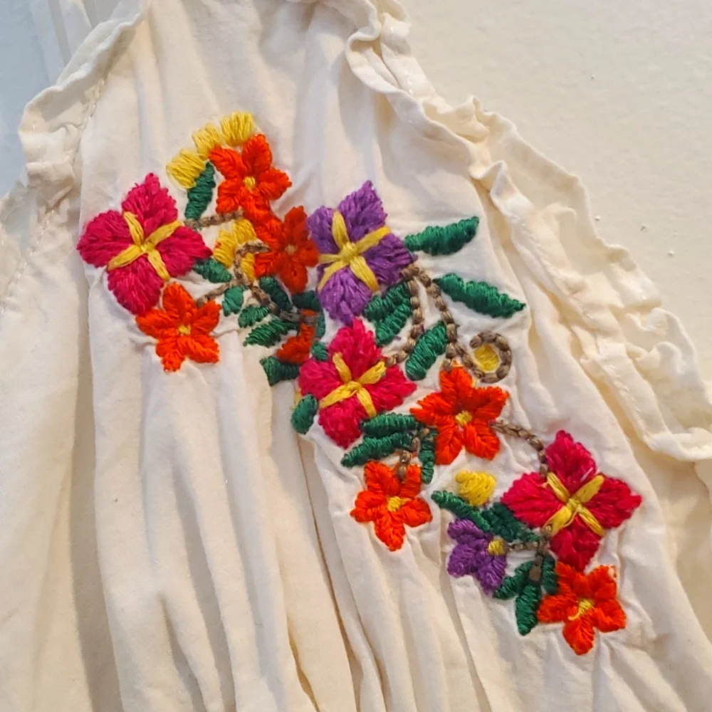Urban Outfitters Lux brand embroidered mini dress - Picture 1 of 6